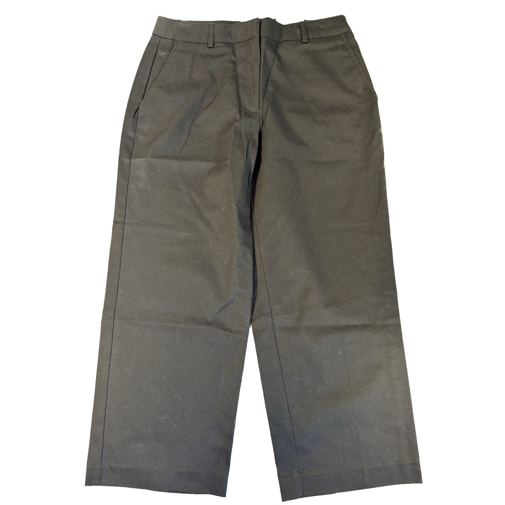 Sag Harbor Women's 8 Black Stretch Twill Crop Pants Resort‎ Vacation Trousers